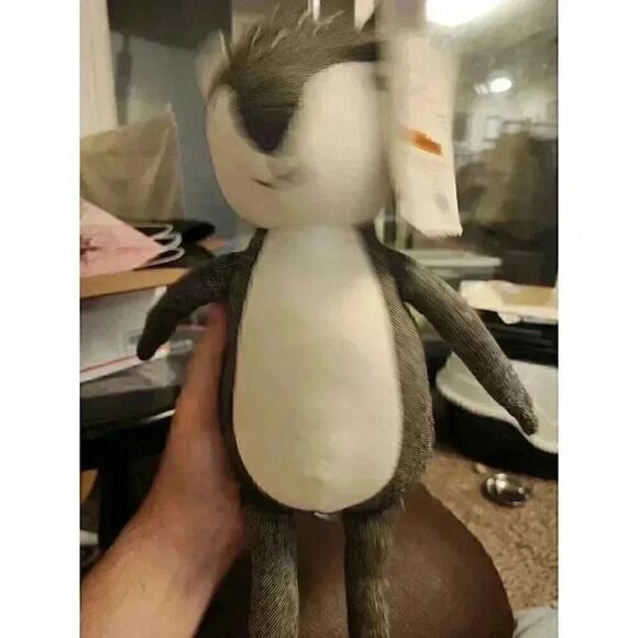 NEW Cloud Island Target Gray White Spot Fox Plush Soft Toy Baby Long Leg Arm TAG - Picture 1 of 6